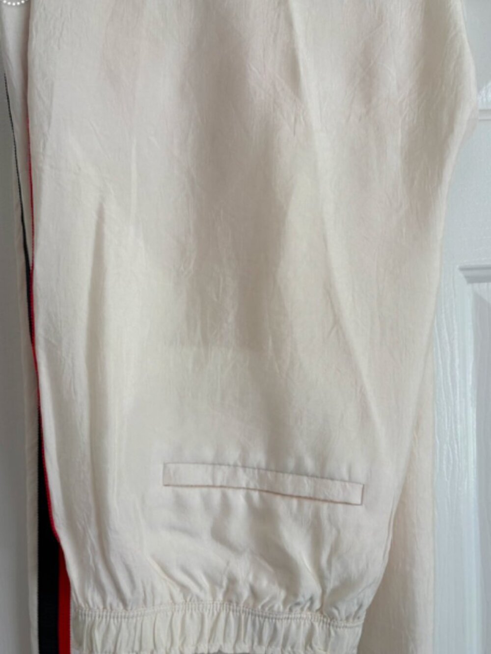 NWT J.Crew Stratus Pants Side-Stripe Ivory Pull-On Pant Size 4 - Picture 11 of 14